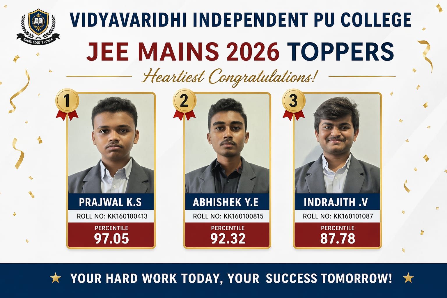 Our JEE achievers